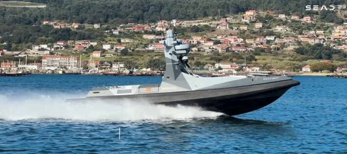 La Armada española apuesta por los USV para transformar la guerra naval multimisión del futuro 1 Moncloa Sead 23 primer USV utilizado por la Armada. Fuente: Zelenza.