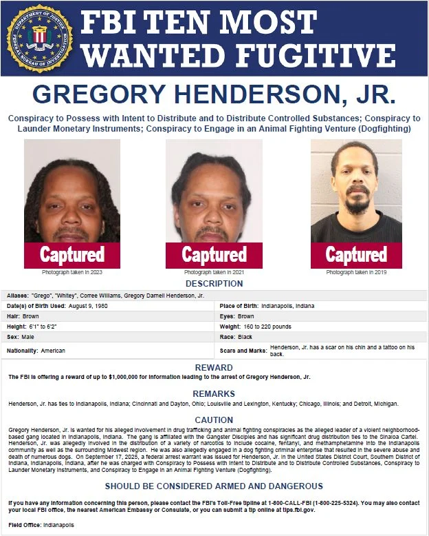 El FBI actualiza su lista de los "diez más buscados" con Gregory Henderson 1 Moncloa gregory dentro Moncloa