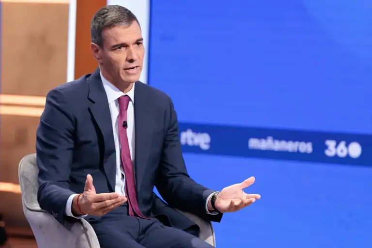 El presidente del Gobierno, Pedro Sánchez durante una entrevista en Madrid. Foto: Europa Press