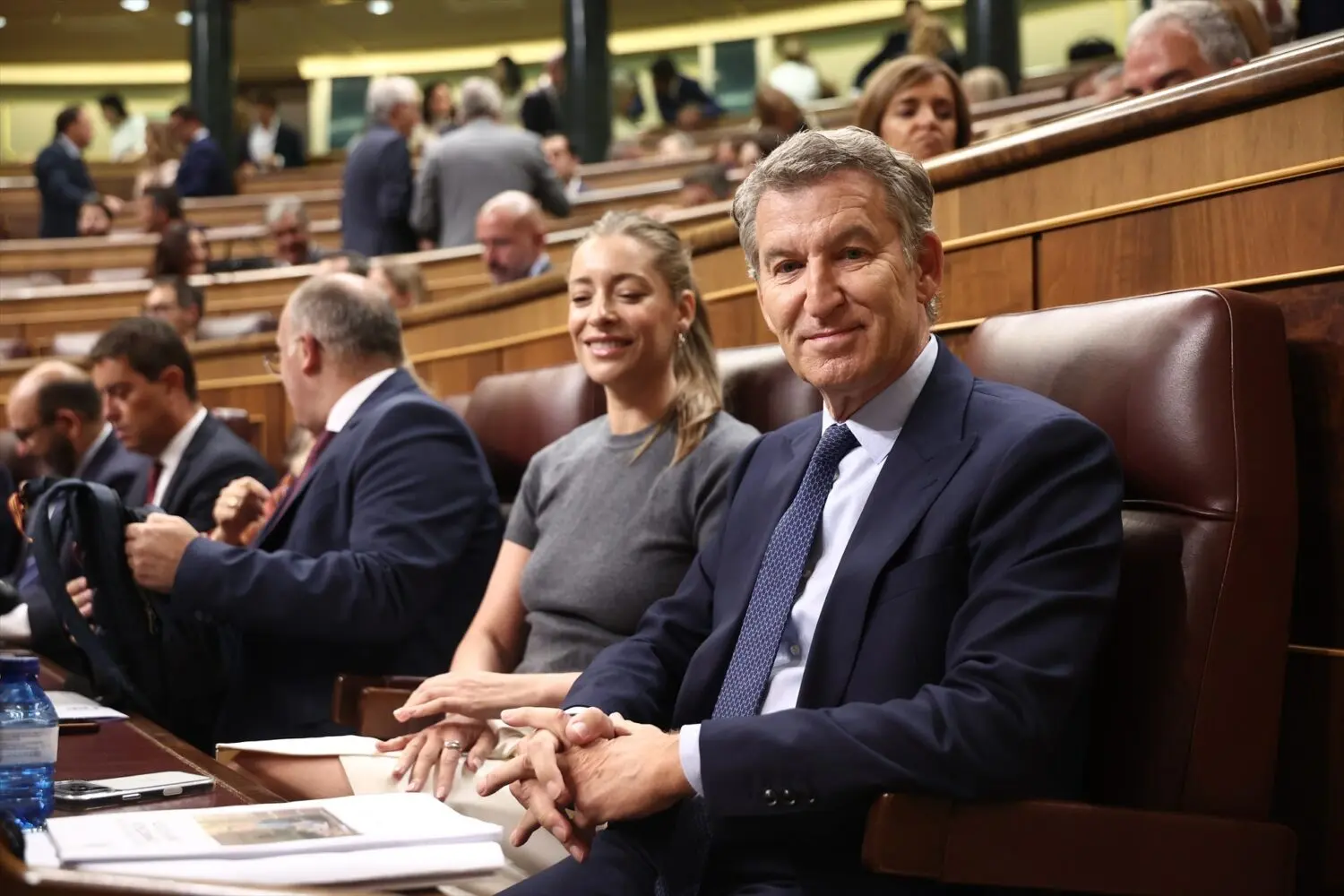 El presidente del PP, Alberto Núñez Feijóo, durante una sesión plenaria en el Congreso de los Diputados El presidente del Partido Popular, Alberto Núñez Feijóo, durante una sesión plenaria en el Congreso de los Diputados. Foto Europa Press