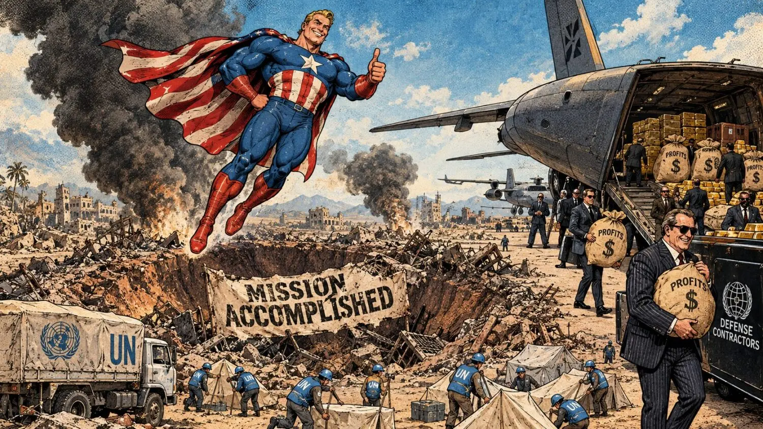 estados unidos caricatura