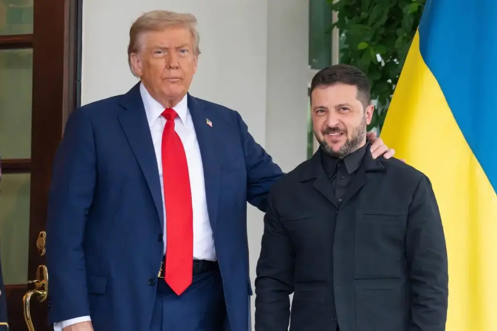 La OTAN, paraguas fiable o con agujeros: Lo que queda de mandato a Trump y la oportunidad de Putin 2 Moncloa trump y zelenski Moncloa