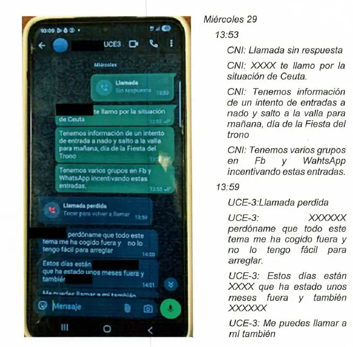 El CNI a la juez de Ceuta: "el 29.07.2026 el CNI identifica llamamientos para un asalto masivo" 1 Moncloa CNI 1 Moncloa