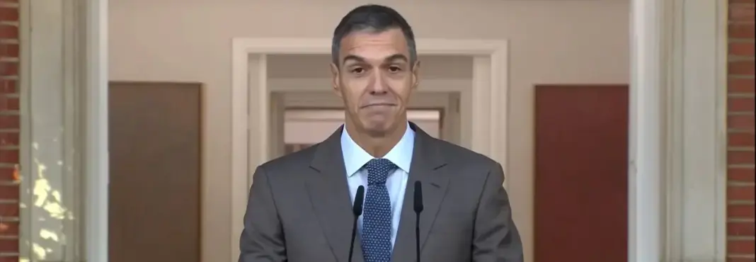 El presidente del Gobierno, Pedro Sánchez, durante una declaración institucional El presidente del Gobierno, Pedro Sánchez, durante una declaración institucional. Foto: Agencias