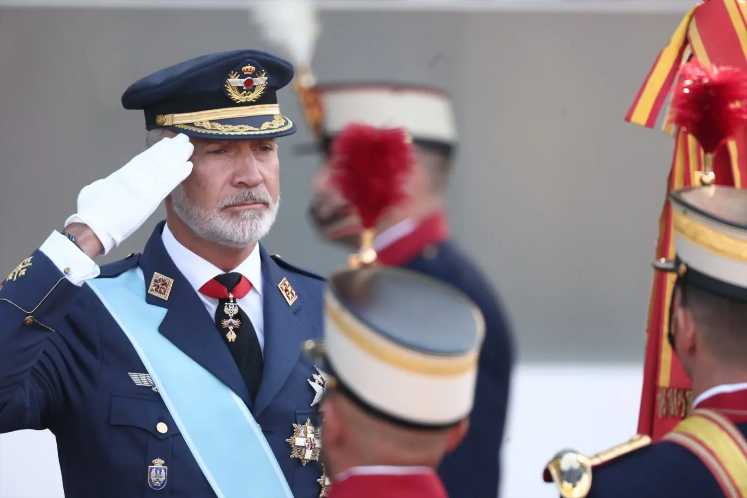 rey_felipe_vi_acto_solemne_homenaje_bandera_nacional_desfile_militar_12 Felipe VI el pasado 12 de octubre. EP