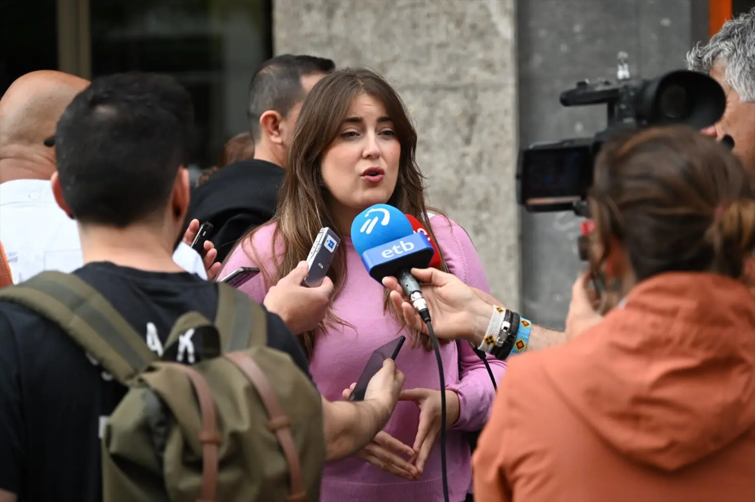 secretaria_general_sumar_bilbao_alba_garcia_ofrece_declaraciones_medios Alba García, de Sumar.